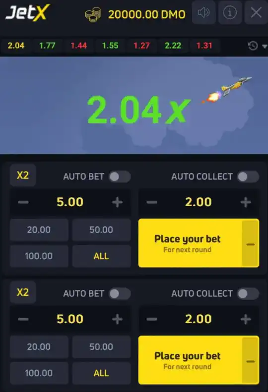 1win JetX slot online