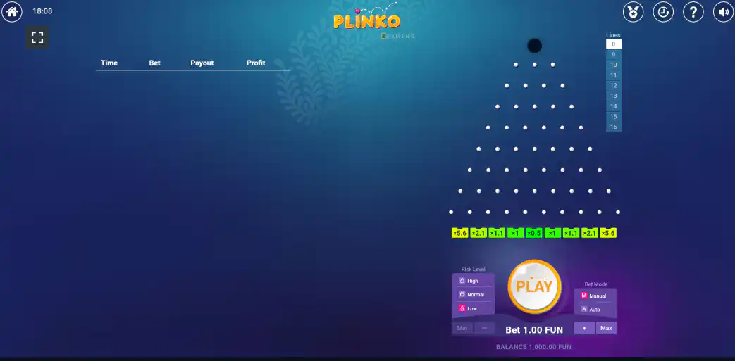 1win Plinko