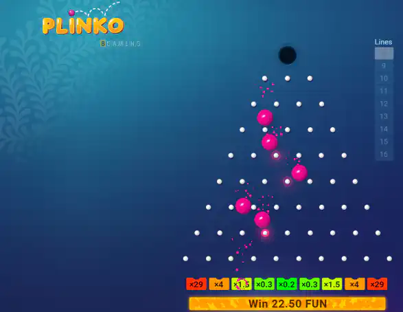 1win Plinko games