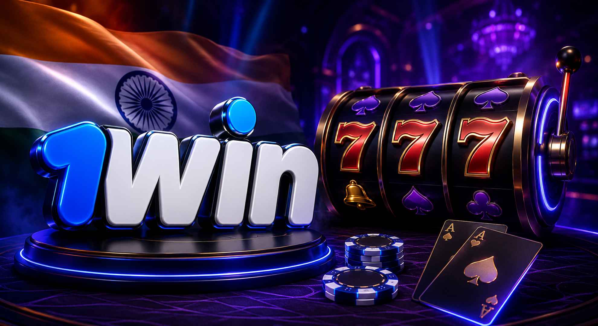 Play the best online casino games and slots on 1win official site India 2026